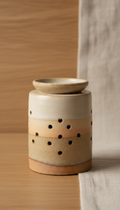 Ceramic Incense Holder with Soft Glaze