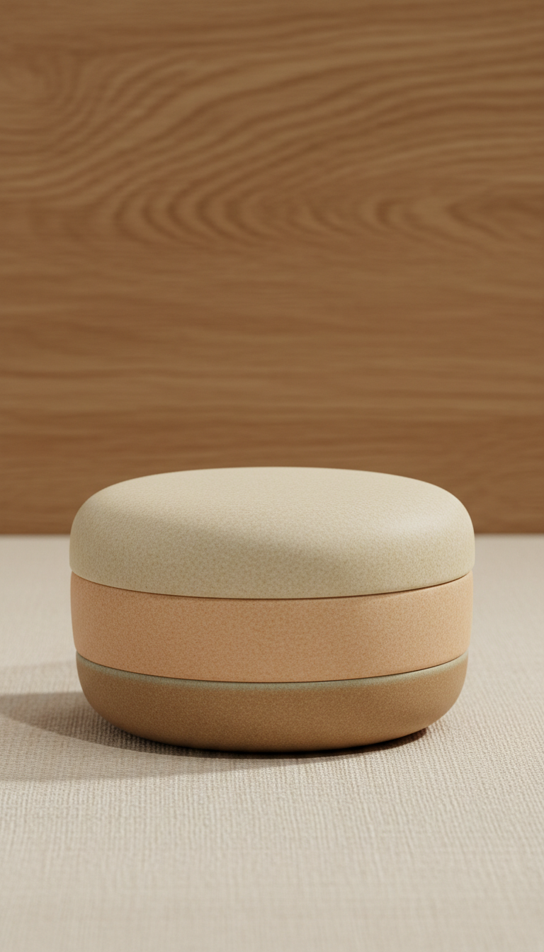 Soft-Touch Puja Essentials Box with Elegant Typography